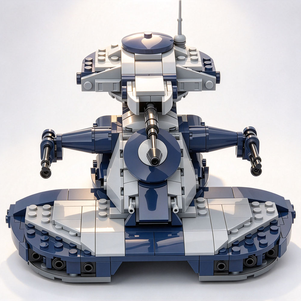 Lego Compatible Military Tank - Accessori per film classici MOC, carro