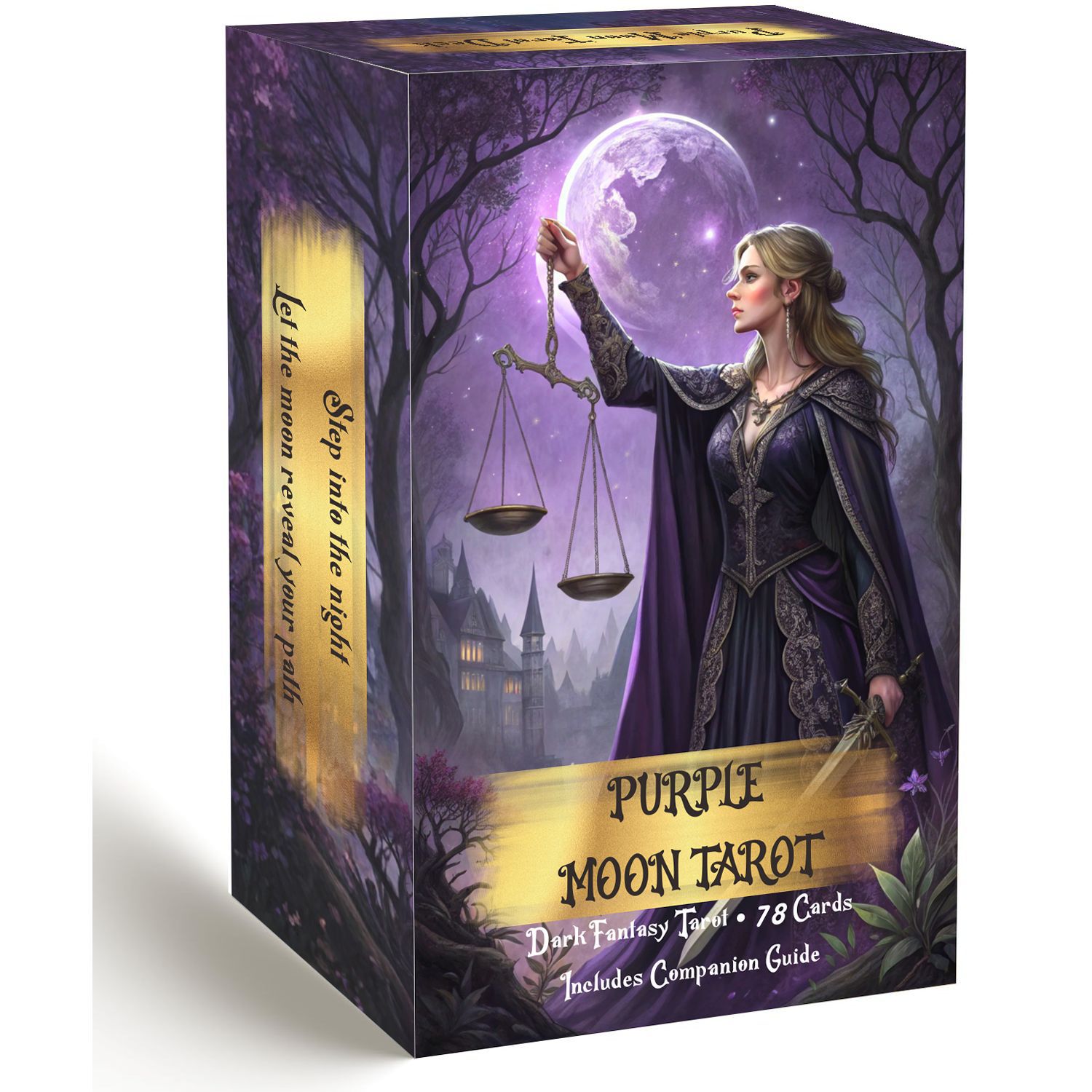 Tarot Cards Deck With Guidebook - Mazzo di carte dei Tarocchi Purple