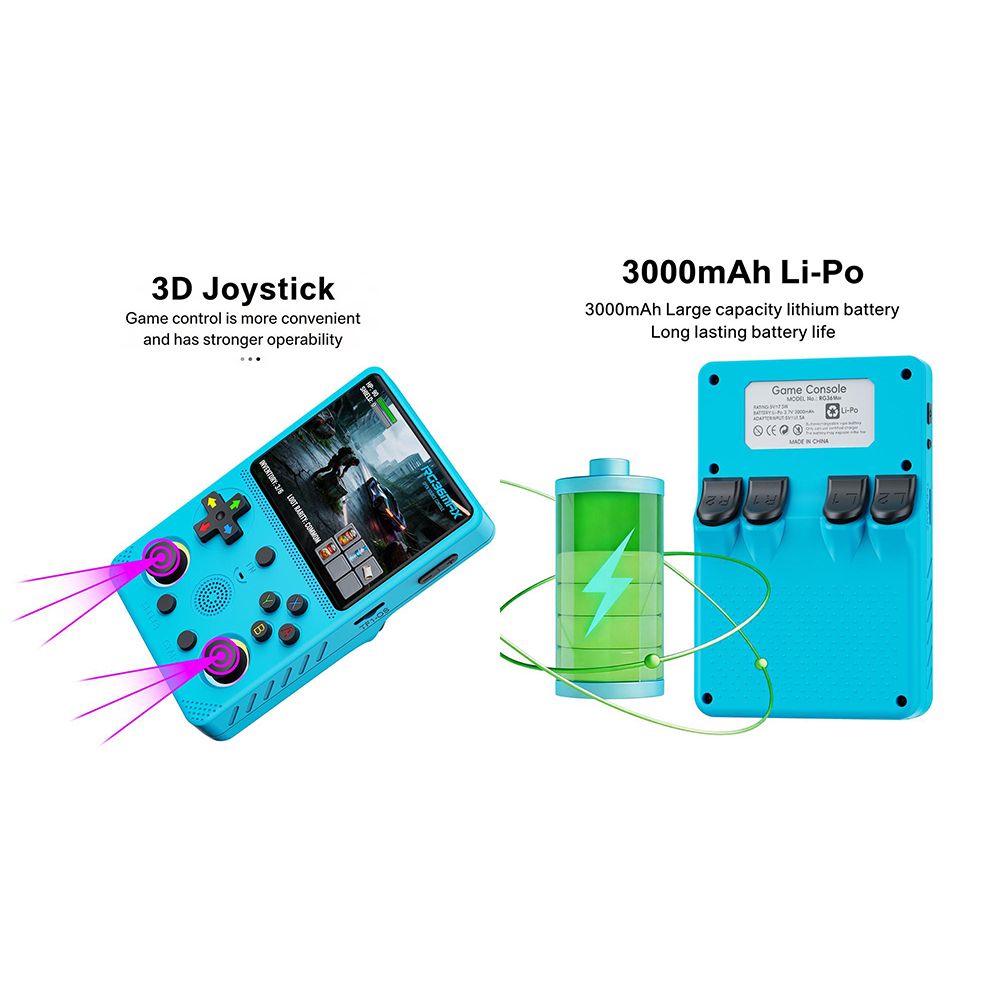 Retro Handheld Game Console R36S - RG36MAX, console portatile per videogiochi in